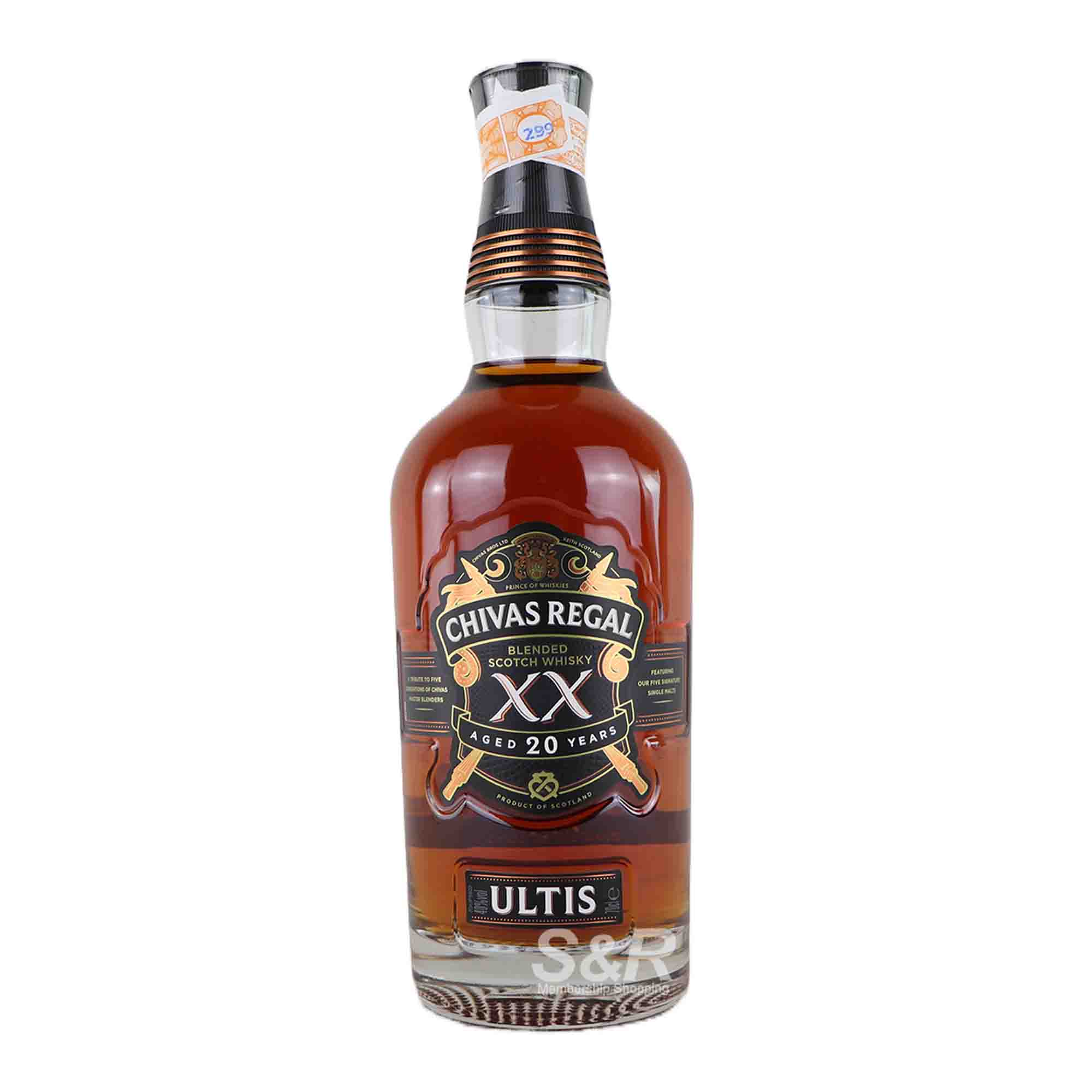 Chivas Ultis XX Aged 20 Years Blended Scotch Whisky 700mL Chivas Ultis XX Aged 20 Years Blended Scotch Whisky 700mL